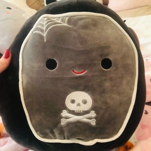 Squishmallows Gray Skull Plush
